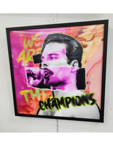 Pop Art Bilder Freddie Mercury 3D Portrait – Moderne kunst bilder | Oh-pop.com