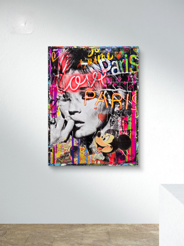 Paris fashion Picture model pop art collage - limited Kate Moss edition | Oh-pop.com 2