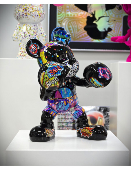 Holographic Sculpture Boxer Mickey - Add a Unique Piece to Your Collec