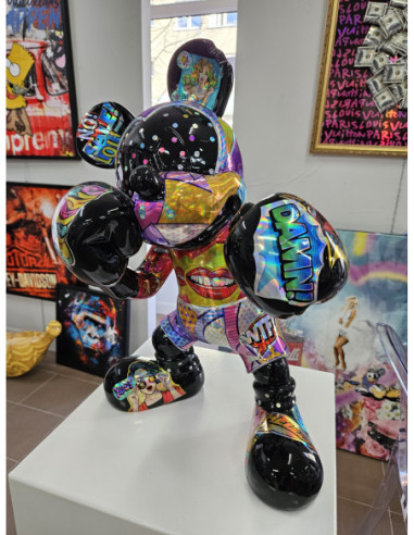 Holographic Sculpture Boxer Mickey - Add a Unique Piece to Your Collec