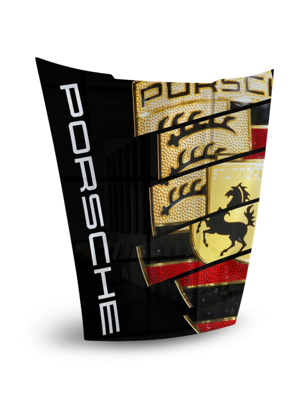 Porsche 911 car hood replica - Porsche Logo | Pop Art at Oh-Pop.com! Exclusive Paintings and Sculptures 2
