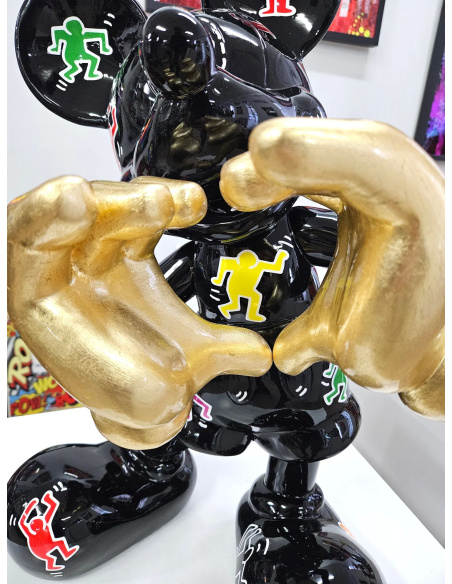 Mickey Love – Limited Edition Sculpture by Patryk Konrad | Tribute to Keith Haring