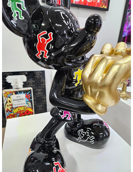 Mickey Love – Limited Edition Sculpture by Patryk Konrad | Tribute to Keith Haring