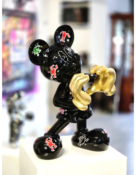 Mickey Love – Limited Edition Sculpture by Patryk Konrad | Tribute to Keith Haring