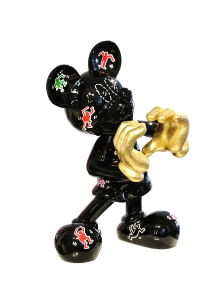 Mickey Love – Limited Edition Sculpture by Patryk Konrad | Tribute to Keith Haring