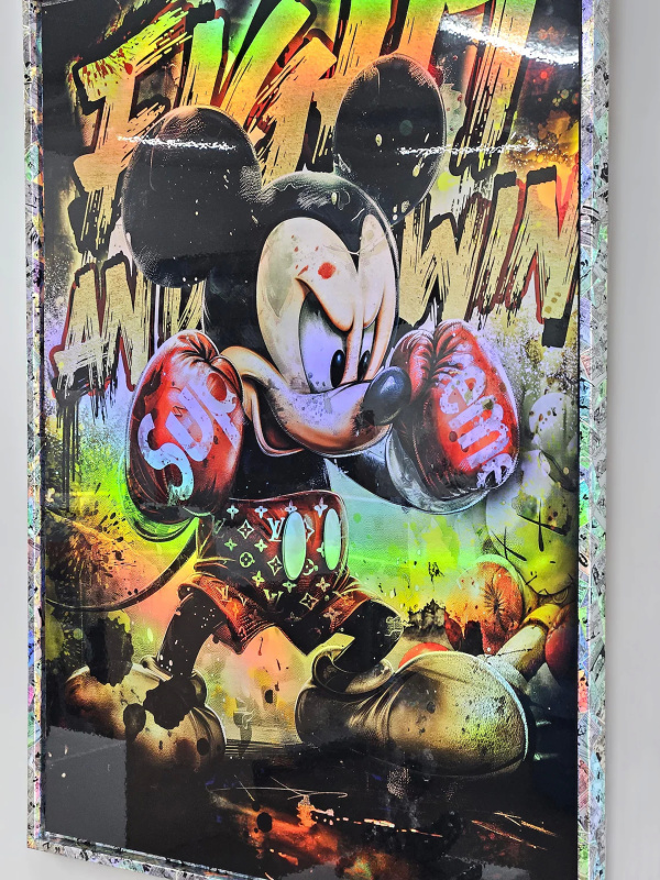 Boxer Mickey Supreme – Holographic Wall Decor | Limited Edition Art | Oh-pop.com 2