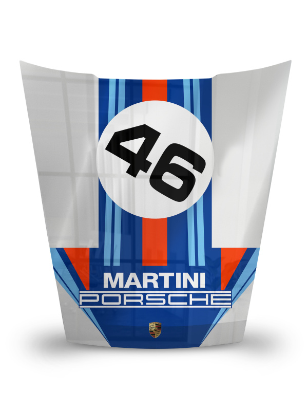 Réplique du capot de la Porsche 911 - Martini Racing 46 | Décoration de luxe