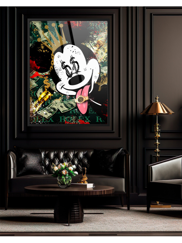 Mickey The Rolex Lover | Pop Art painting at Oh-Pop.com! Exclusive Paintings and Sculptures 2