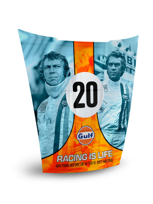 Porsche 911 car hood replica - Pop Art - Steve McQueen Golf 20 | Unique artwork. 2