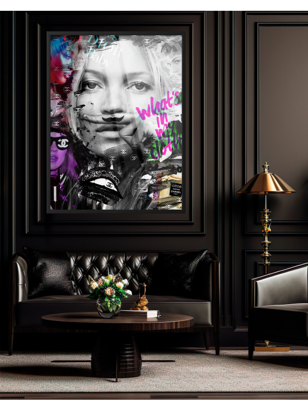 Kate Moss Fashion Chanel | Pop Art painting at Oh-Pop.com! Exclusive Paintings and Sculptures 2