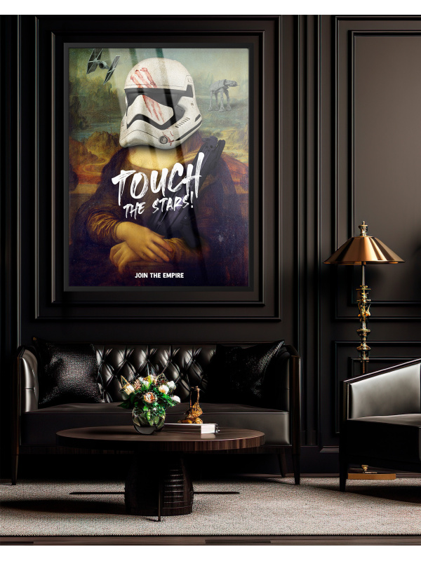 Pop Art Bilder "Stormtrooper Mona Lisa" – Moderne kunst bilder | Oh-pop.com 2