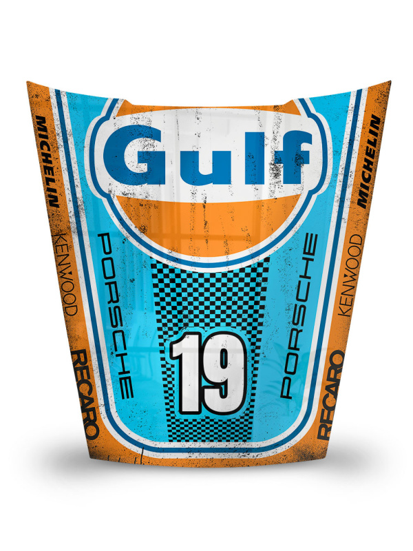 Réplique du capot de la Porsche 911 - Gulf Recaro 19 | Pop Art at Oh-Pop.com ! Peintures et sculptures exclusives