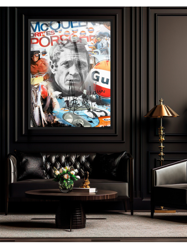 Pop Art Bilder McQueen Drives Porsche – Moderne kunst bilder | Oh-pop.com 2