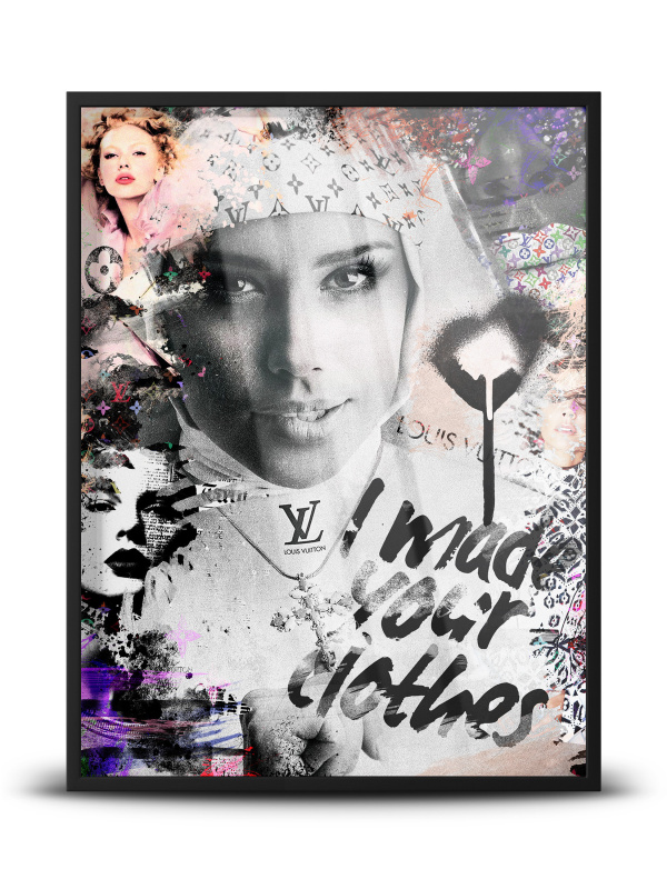 Obraz na ścianę Louis Vuitton Nun - I made Your clothes | Nowoczesne Obrazy na płótnie i Rzeźby pop art