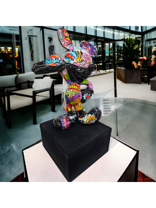 Patryk Konrad - Mickey Popart sculpture - holographic edition 2